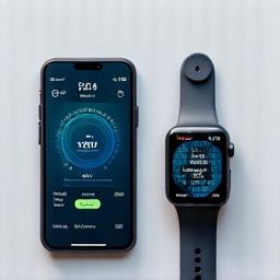 Smartwatch et smartphone connectés