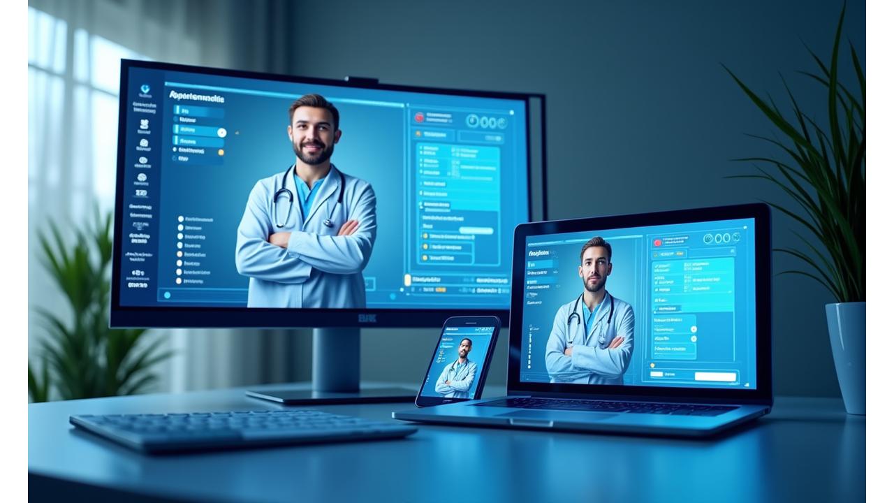 Interface utilisateur intuitive d'une plateforme de télémédecine VigórMedics multi-appareils